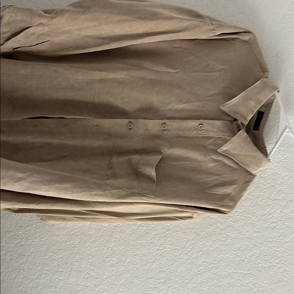 Tan Button-Up Shirt